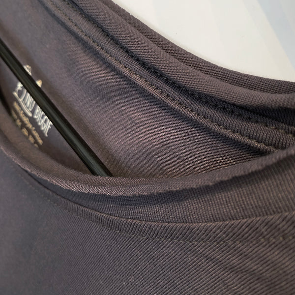 Charcoal U Tank Shirt Zebra